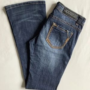 Rock & Roll Cowgirl Jeans Womens Size 28X34 (31X32) Rival Low Rise Bootcut Denim